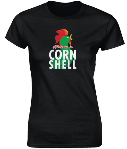 Cornshell Flakes Ladies Fitted Tee