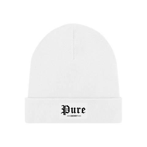 White Beanie Hat