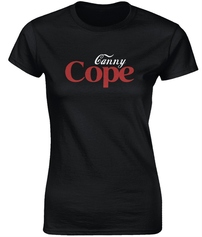 Canny Cope Ladies Fitted Tee (Dark)